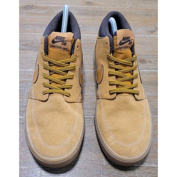 Size 8 - Nike Portmore 2 Solarsoft SB Mid Bronze Men\'s Brown Shoes main image 3